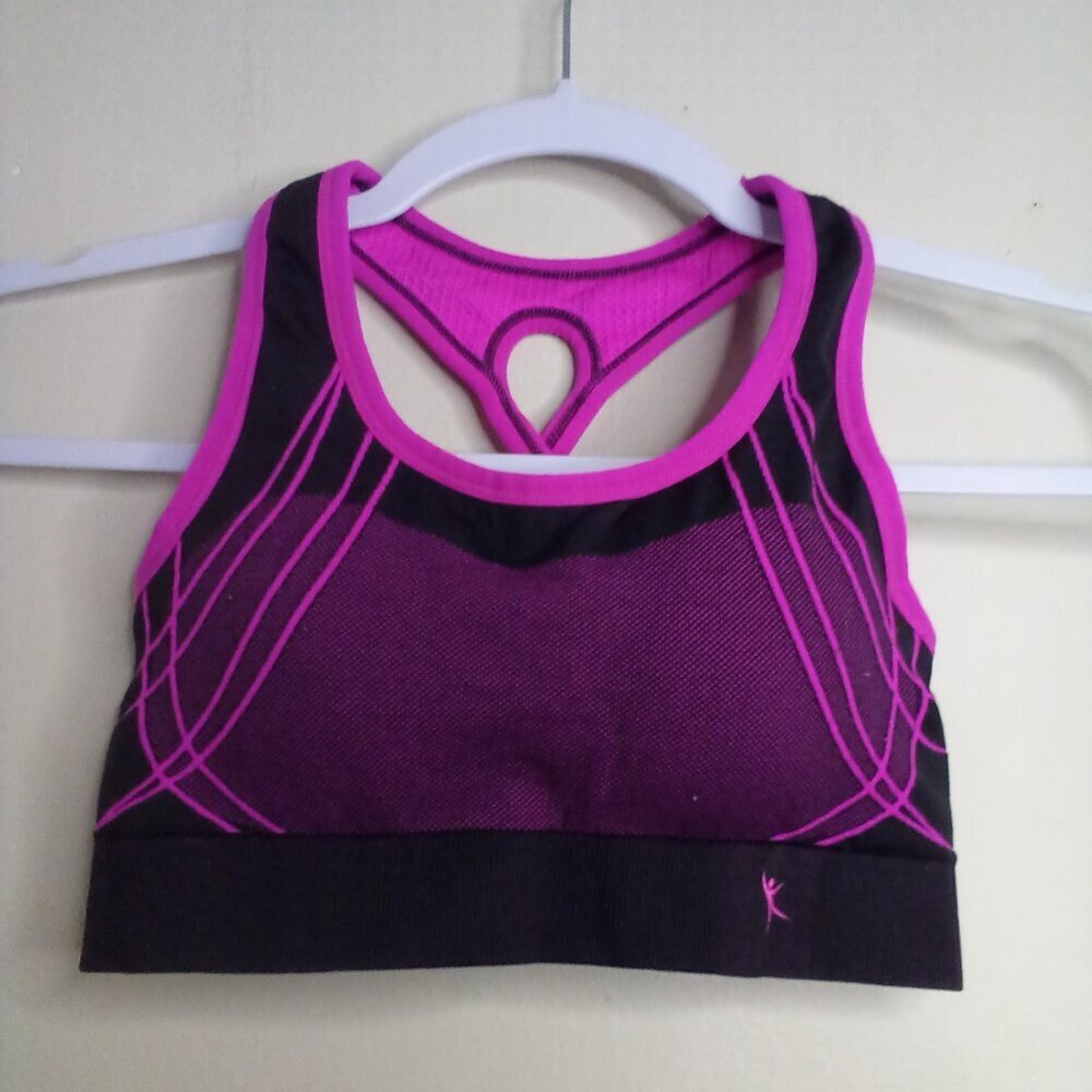 Danskin Now Sports Bra Women S Active Athletic Workout Purple Black